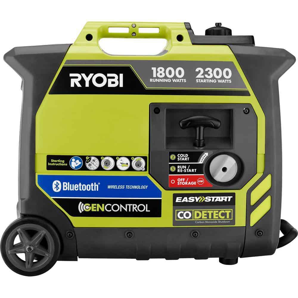 RYOBI 2,300-Watt Recoil Start Bluetooth Super Quiet Gasoline Powered Digital Inverter Generator with CO Shutdown Sensor RYOBI 2,300-Watt Recoil Start Bluetooth Super Quiet Gasoline Powered Digital Inverter Generator with CO Shutdown Sensor - Image 8