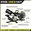 RYOBI ONE+ HP 18V Brushless Cordless 10 in. Sliding Compound Miter Saw Kit with 4.0 Ah Battery, Charger, and Miter Saw Stand