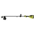 RYOBI 40V HP Brushless 15 in. Carbon Fiber Shafter String Trimmer and Edger Attachment with 4.0 Ah Battery and Charger