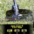 RYOBI 40V HP Brushless 15 in. Carbon Fiber Shafter String Trimmer and Edger Attachment with 4.0 Ah Battery and Charger