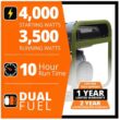 Sportsman 806694 4,000/3,500-Watt Recoil Start Dual Fuel Gasoline Propane Portable Generator with CO Detector Auto-Shutoff