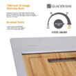 Glacier Bay 33 in. Drop-In Single Bowl 18 Gauge Stainless Steel Workstation Kitchen Sink with Pull-Down Faucet
