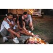 HotShot 52359 Homestead Low Smoke 25 in. Round Wood-Burning Fire Pit in Stainless Steel with Cover