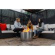 HotShot 52359 Homestead Low Smoke 25 in. Round Wood-Burning Fire Pit in Stainless Steel with Cover