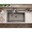 KOHLER K-RH28174-1PC-NA Cursiva All-in-One Stainless Steel 33 in. Single Bowl Drop-In or Undermount Kitchen Sink with Faucet