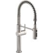 KOHLER Crue Semi-Professional Single-Handle Pull-Down Sprayer Kitchen Faucet in Vibrant Stainless