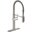 KOHLER Crue Semi-Professional Single-Handle Pull-Down Sprayer Kitchen Faucet in Vibrant Stainless