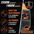 WEN 56235iX Super Quiet 2350/1900-Watt Gas-Powered Lightweight Portable Inverter Generator with Fuel Shut Off and CO Watchdog