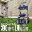 Westinghouse 3200 PSI 1.76 GPM 13 Amp Cold Water Electric Powered Pressure Washer with Turbo Nozzle and 5 Quick Connect Tips