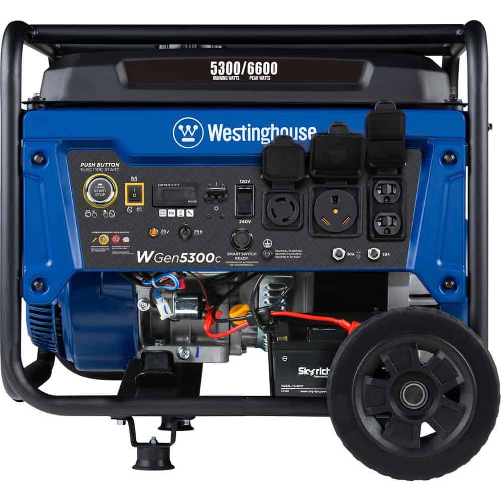 Westinghouse 6,600/5,300-Watt Gas Powered Portable Generator with Remote Electric Start and 30A 120/240V Outlet Westinghouse 6,600/5,300-Watt Gas Powered Portable Generator with Remote Electric Start and 30A 120/240V Outlet - Image 10