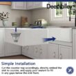 DEERVALLEY DV-1K0067 White Fireclay 33 in. Single Bowl Farmhouse Apron Workstation Kitchen Sink with Accessories