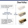 DEERVALLEY DV-1K0067 White Fireclay 33 in. Single Bowl Farmhouse Apron Workstation Kitchen Sink with Accessories