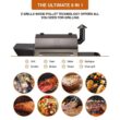 Z GRILLS ZPG-1000D 1060 sq. in. Pellet Grill and Smoker with cabinet storage, Bronze