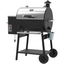 Z GRILLS ZPG-550A2E 590 sq. in. Wood Pellet Grill and Smoker PID 2.0 in Stainless Steel