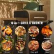 Z GRILLS ZPG-L6002B 573 sq. in. Wood Pellet Grill and Smoker PID 2.0 in Bronze