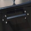 Outsunny 80 Quarts Wheeled Serving Station/Cart - Black