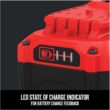 Craftsman V20 Battery and Charger, for Power Tool Kits and Outdoor Tools, 4.0 Ah, Lithium Ion Battery (CMCB204-CK)