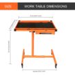 Eisen ES8 Heavy Duty Adjustable Work Table with Drawers, Rolling Tool Tray with Wheels of 220lbs Capacity