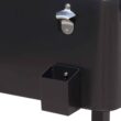 Outsunny 80 Quarts Wheeled Serving Station/Cart - Black