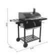 Royal Gourmet CD1824EN 24” Charcoal Grill Outdoor Smoker with Side Tables Backyard Griller Party BBQ Picnic Patio Cooking, Black Royal Gourmet CD1824EN 24” Charcoal Grill Outdoor Smoker with Side Tables Backyard Griller Party BBQ Picnic Patio Cooking, Black