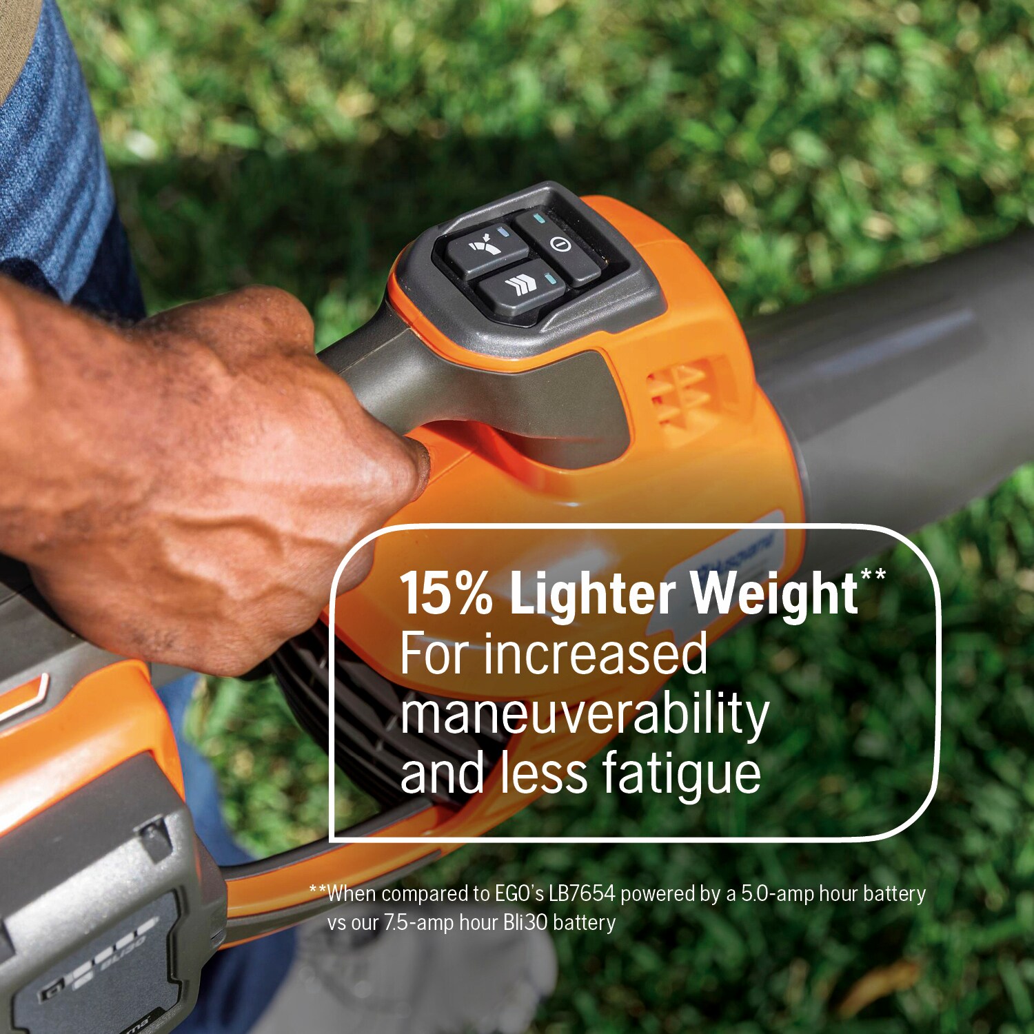 Husqvarna Leaf Blaster 350iB Battery Powered Cordless Leaf Blower, 200-MPH 800-CFM Battery Leaf Blower Husqvarna Leaf Blaster 350iB Battery Powered Cordless Leaf Blower, 200-MPH 800-CFM Battery Leaf Blower - Image 4