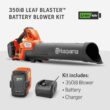 Husqvarna Leaf Blaster 350iB Battery Powered Cordless Leaf Blower, 200-MPH 800-CFM Battery Leaf Blower Husqvarna Leaf Blaster 350iB Battery Powered Cordless Leaf Blower, 200-MPH 800-CFM Battery Leaf Blower