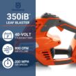 Husqvarna Leaf Blaster 350iB Battery Powered Cordless Leaf Blower, 200-MPH 800-CFM Battery Leaf Blower Husqvarna Leaf Blaster 350iB Battery Powered Cordless Leaf Blower, 200-MPH 800-CFM Battery Leaf Blower