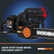 Worx Nitro 40V 16" Cordless Chainsaw WG385 Power Share Battery Chainsaw 59 ft/s Chain Speed Dual Safety Protection