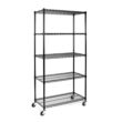 Seville Classics UltraDurable Heavy Duty NSF Solid Steel Wire Rack Storage Unit, Organizer for Garage, 5-Tier Shelving, 36