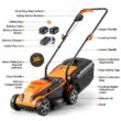LawnMaster CLM2413A Cordless 13-Inch Lawn Mower 24V Max with 2X4.0Ah Battery and a Charger LawnMaster CLM2413A Cordless 13-Inch Lawn Mower 24V Max with 2X4.0Ah Battery and a Charger