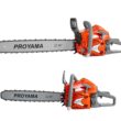 PROYAMA 68CC 2-Cycle Top Handle Gas Powered Chainsaw 24 Inch 20 Inch Petrol Handheld Cordless Chain Saw for Tree Wood Cutting