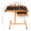 Eisen ES8 Heavy Duty Adjustable Work Table with Drawers, Rolling Tool Tray with Wheels of 220lbs Capacity