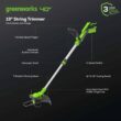 Greenworks 40V 13-Inch Cordless String Trimmer / Edger (Gen 2), 2.0Ah USB Battery and Charger Included