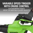 Greenworks 40V (120 MPH / 500 CFM / 75+ Compatible Tools) Cordless Axial Leaf Blower, 2.5Ah Battery and Charger Included