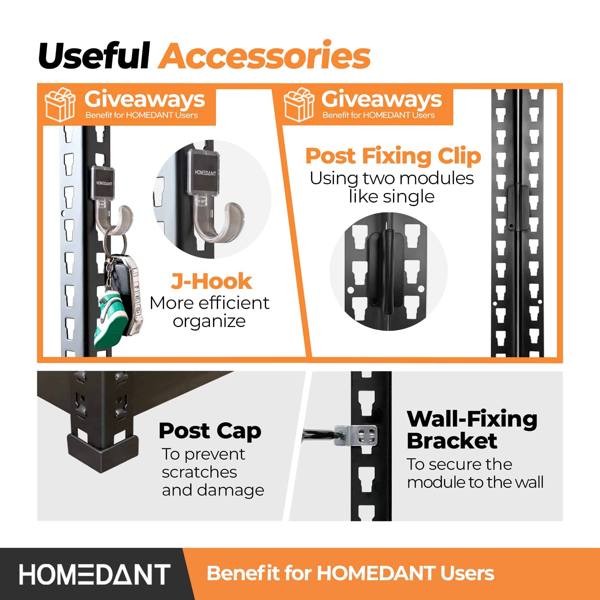 HOMEDANT 5 Tier Storage Shelves Adjustable Laminated Garage Metal Shelving Unit, 35.9" W x 16.2" D x 71.3" H 1Pack HOMEDANT 5 Tier Storage Shelves Adjustable Laminated Garage Metal Shelving Unit, 35.9" W x 16.2" D x 71.3" H 1Pack - Image 4