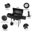 Royal Gourmet CC1830S 30" BBQ Charcoal Grill and Offset Smoker | 811 Square Inch cooking surface, Outdoor for Camping | Black Royal Gourmet CC1830S 30" BBQ Charcoal Grill and Offset Smoker | 811 Square Inch cooking surface, Outdoor for Camping | Black