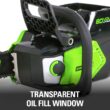 Greenworks 80V 16" Brushless Cordless Chainsaw, 2.0Ah Battery and Charger Included