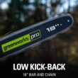 Greenworks 80V 18" Brushless Cordless Chainsaw (Great for Tree Felling, Limbing, Pruning, and Firewood) / 75+ Compatible Tools), Tool Only