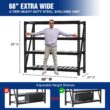 WORKPRO 68" Ultra Wide 4-Tier Metal Garage Shelving Unit, 68"W x 24"D x 65"H, 7200 LBS Capacity, Heavy Duty Storage Utility Rack WORKPRO 68" Ultra Wide 4-Tier Metal Garage Shelving Unit, 68"W x 24"D x 65"H, 7200 LBS Capacity, Heavy Duty Storage Utility Rack