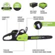 Greenworks 80V 18" Brushless Cordless Chainsaw, 2.0Ah Battery and Rapid Charger Included