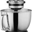 KitchenAid Artisan Series 5 Quart Tilt Head Stand Mixer with Pouring Shield KSM150PS, Matte Black