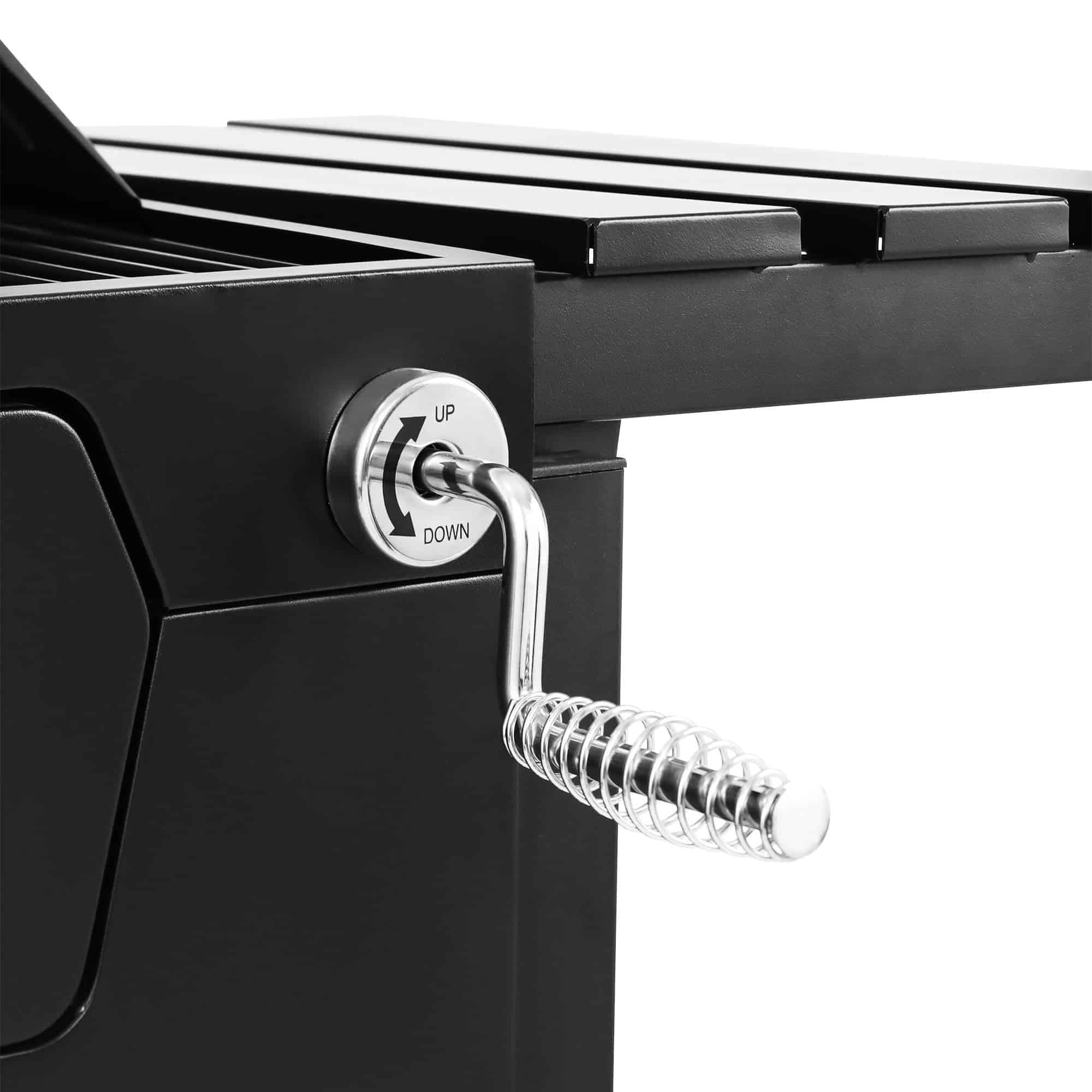 Royal Gourmet CD1824EN 24” Charcoal Grill Outdoor Smoker with Side Tables Backyard Griller Party BBQ Picnic Patio Cooking, Black Royal Gourmet CD1824EN 24” Charcoal Grill Outdoor Smoker with Side Tables Backyard Griller Party BBQ Picnic Patio Cooking, Black - Image 3