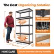 HOMEDANT 5 Tier Storage Shelves Adjustable Laminated Garage Metal Shelving Unit, 35.9" W x 16.2" D x 71.3" H 1Pack HOMEDANT 5 Tier Storage Shelves Adjustable Laminated Garage Metal Shelving Unit, 35.9" W x 16.2" D x 71.3" H 1Pack