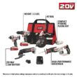 PORTER-CABLE 20V MAX* Cordless Drill Combo Kit, 6-Tool (PCCK617L6)