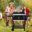 Royal Gourmet CD1824EN 24” Charcoal Grill Outdoor Smoker with Side Tables Backyard Griller Party BBQ Picnic Patio Cooking, Black Royal Gourmet CD1824EN 24” Charcoal Grill Outdoor Smoker with Side Tables Backyard Griller Party BBQ Picnic Patio Cooking, Black