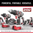 PORTER-CABLE 20V MAX* Cordless Drill Combo Kit, 6-Tool (PCCK617L6)