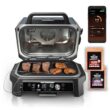 Ninja OG951 Woodfire Pro Connect Premium XL Outdoor Grill & Smoker, 2 Built-In Thermometers, Black