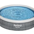 Bestway Fast Set 12’ x 30” Inflatable Round Soft Sided Above Ground Pool Set