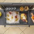 Keter 89.8 Quarts Wheeled Serving Station/Cart , Gray/Light Gray