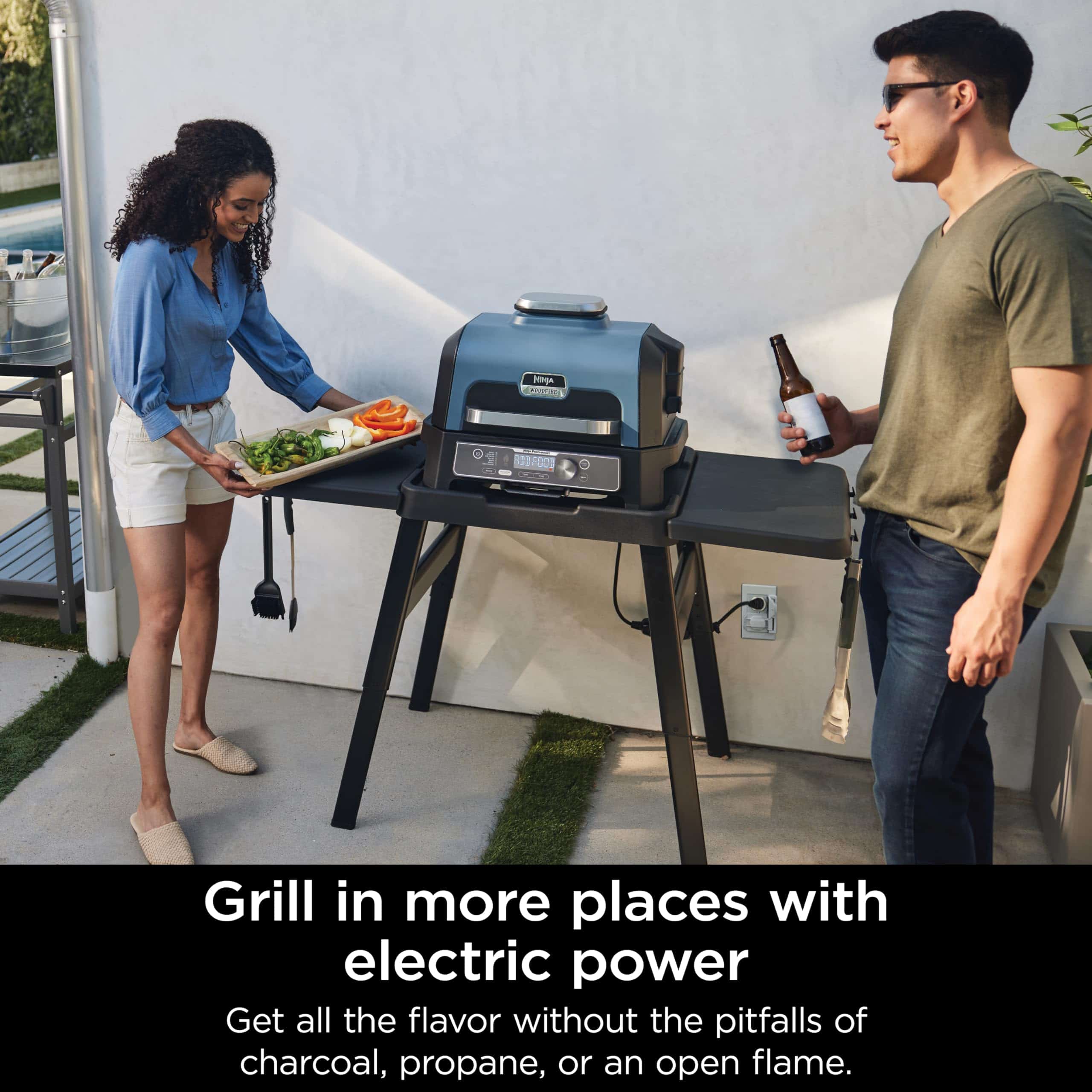 Ninja Woodfire Pro Connect XL Grill & Smoker (Wi-Fi) | Smart Control & Smoke Flavor Ninja Woodfire Pro Connect XL Grill & Smoker (Wi-Fi) | Smart Control & Smoke Flavor - Image 5